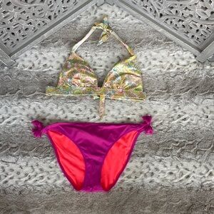 Victoria’s Secret bikini medium boho beach pool party tropical swim coconut girl